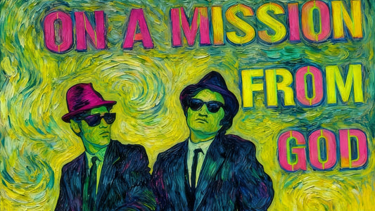 BLUES BROTHERS FLUOR VAN GOGH - Edición Limitada Arte Pop