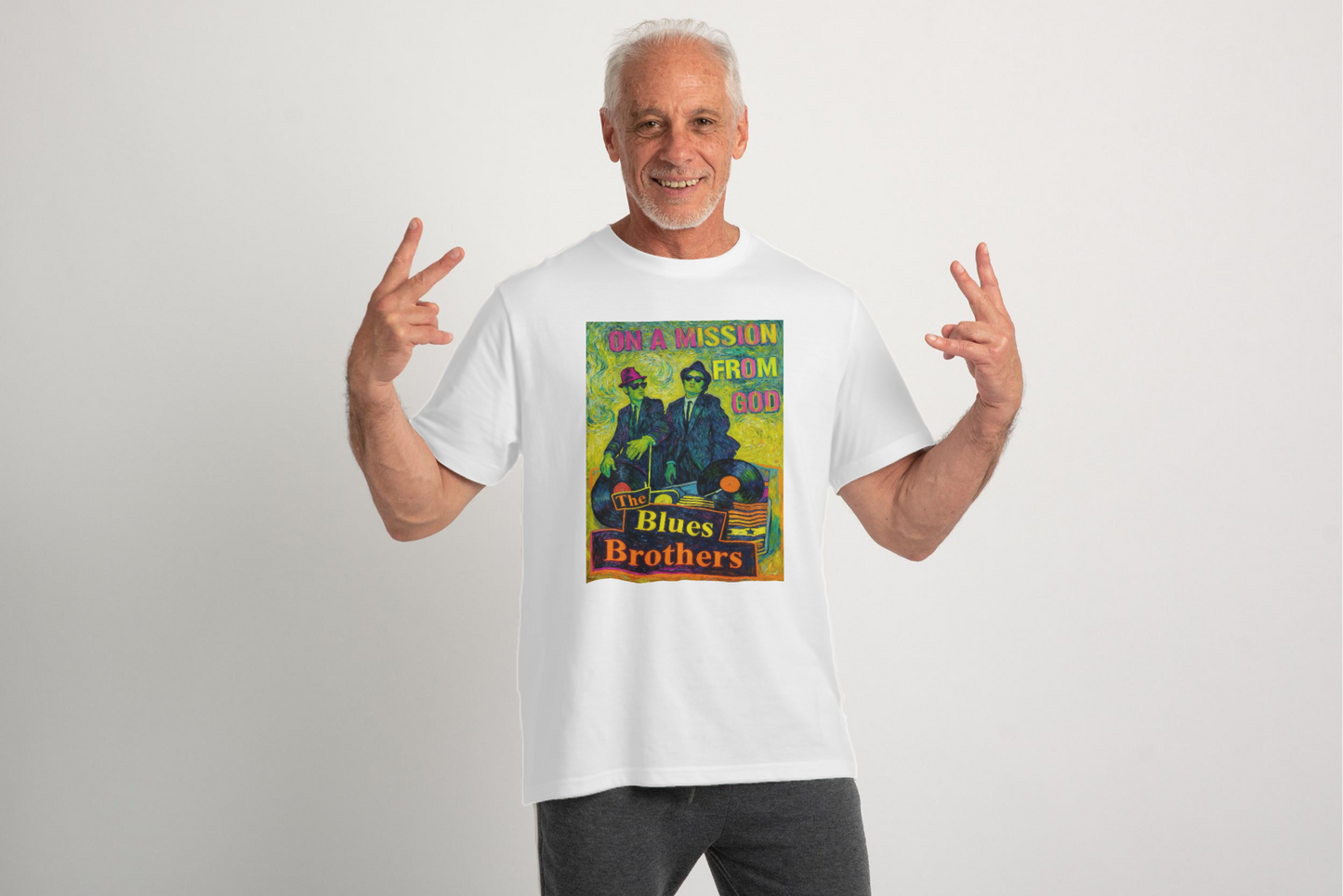 BLUES BROTHERS FLUOR VAN GOGH - Edición Limitada Arte Pop