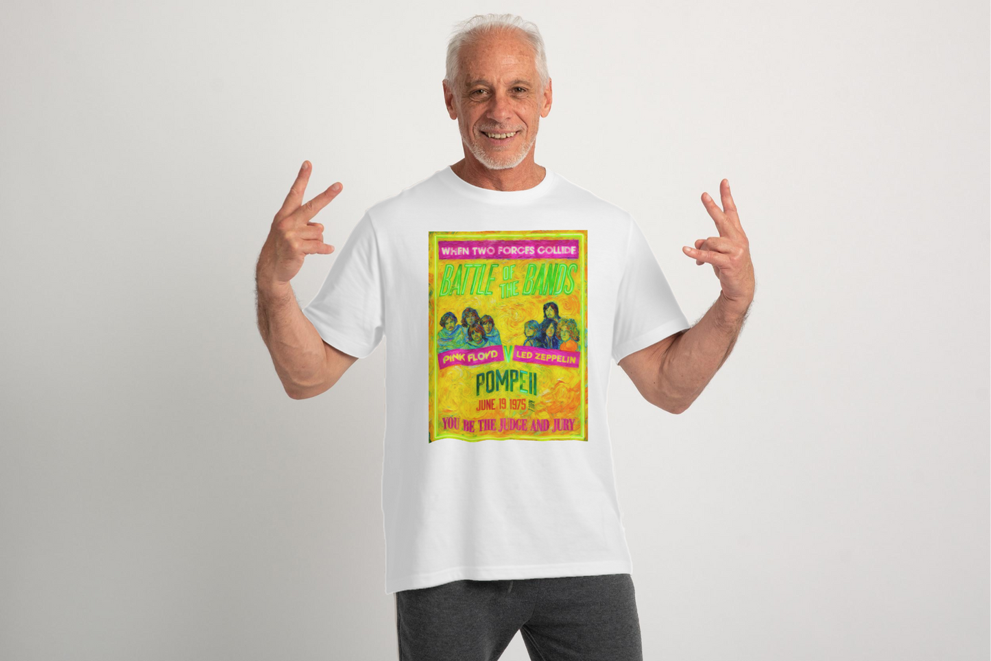 BATTLE PINK FLOYD VS LED ZEPELLIN VAN GOGH - Edición Limitada Arte Pop