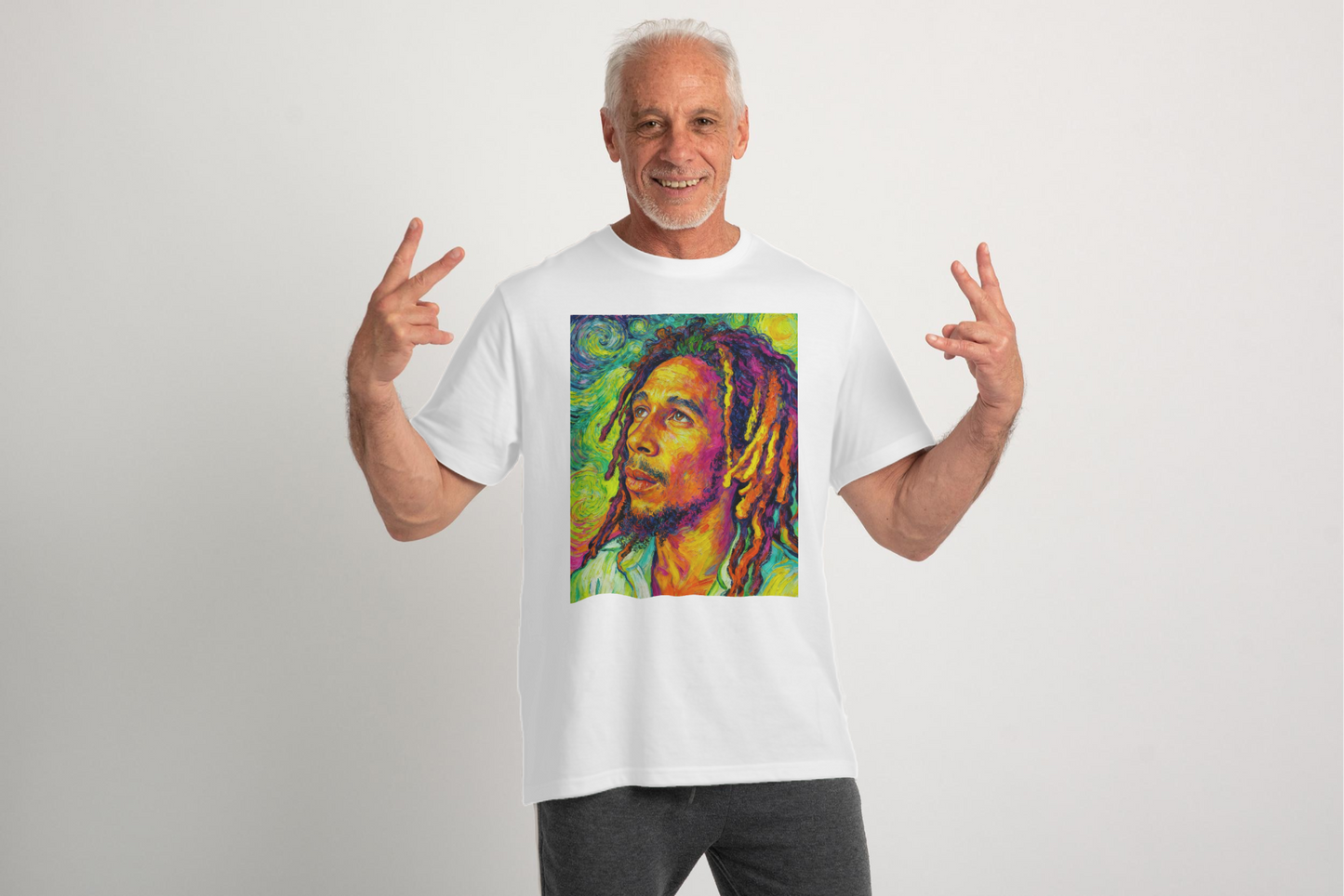 BOB MARLEY FLUOR VAN GOGH - Edición Limitada Arte Pop