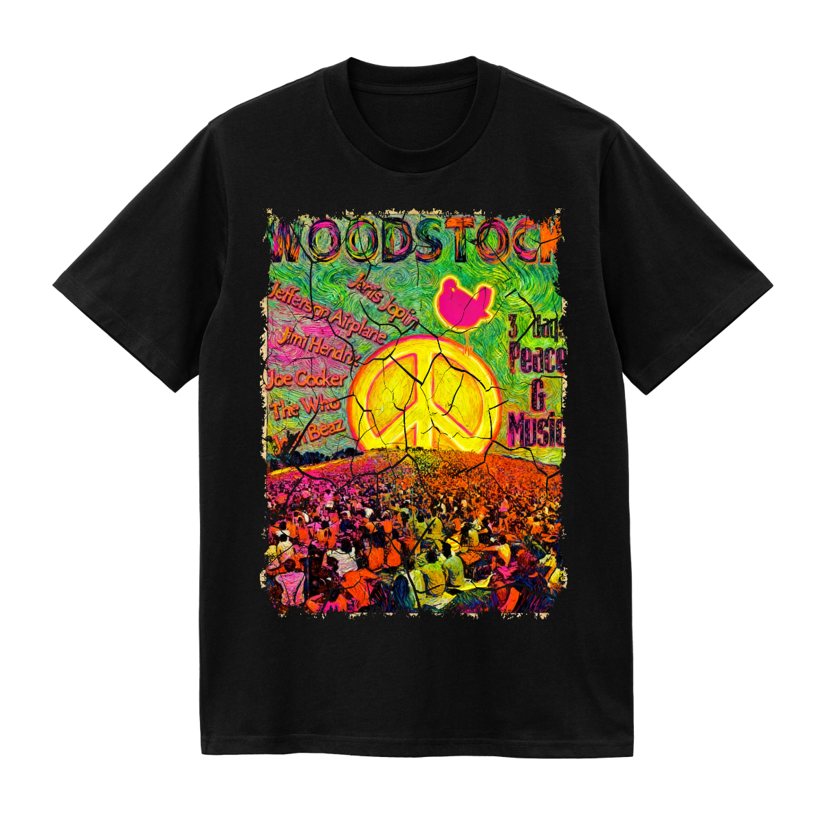 WOODSTOCK FLUOR VAN GOGH VINTAGE - Edición Limitada Arte Pop
