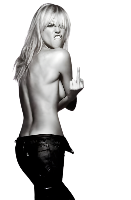 Middle finger Klum