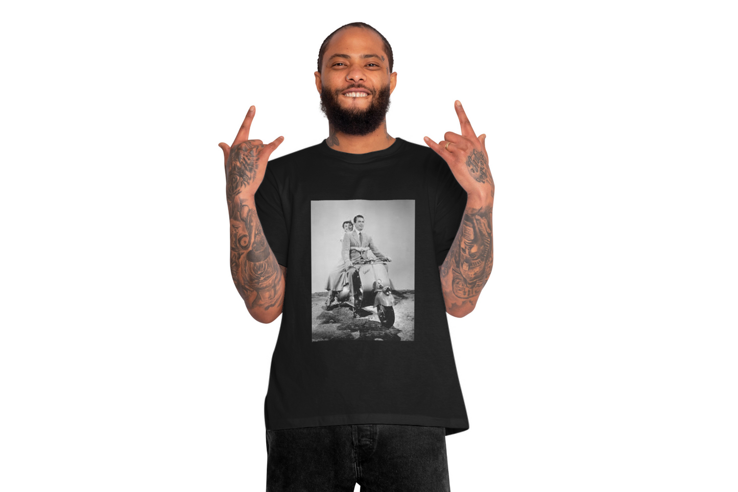 GREGORY PECK AUDREY HEPBURN ROMA VESPA CLASSIC