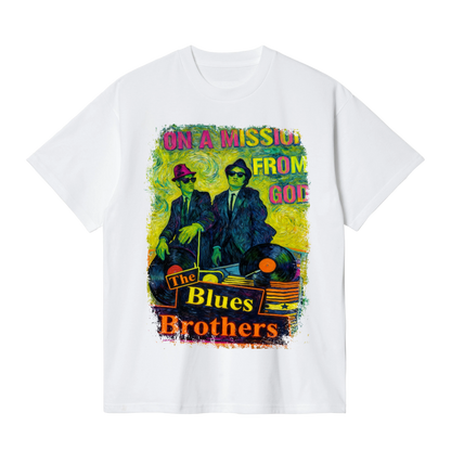 BLUES BROTHERS FLUOR VAN GOGH VINTAGE - Edición Limitada Arte Pop