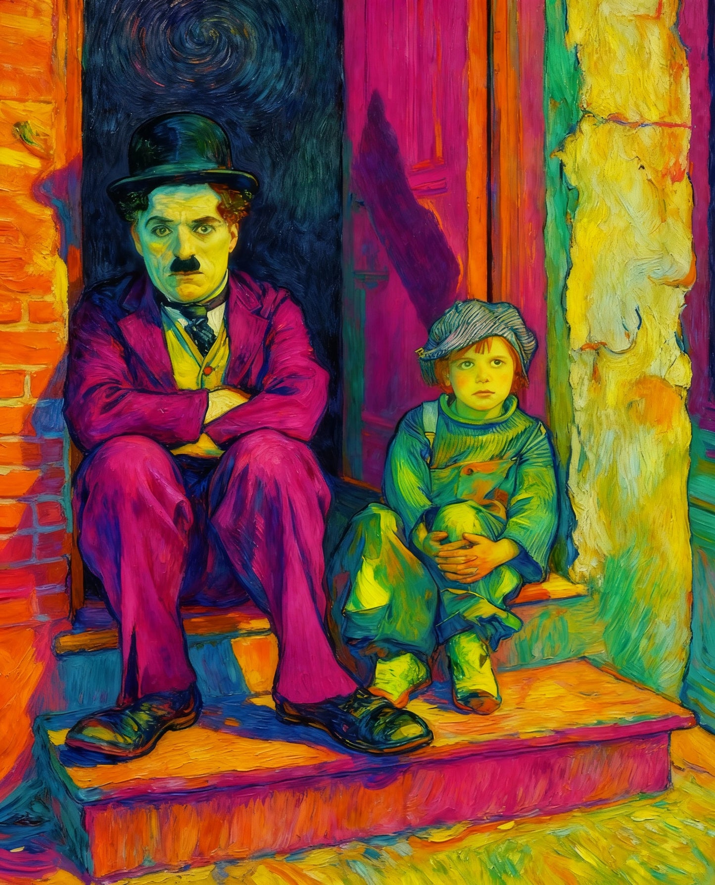 CHAPLIN THE KID   VAN GOGH - Edición Limitada Arte Pop (Copia)