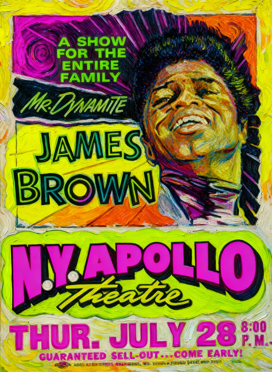 JAMES BROWN VAN GOGH - Edición Limitada Arte Pop