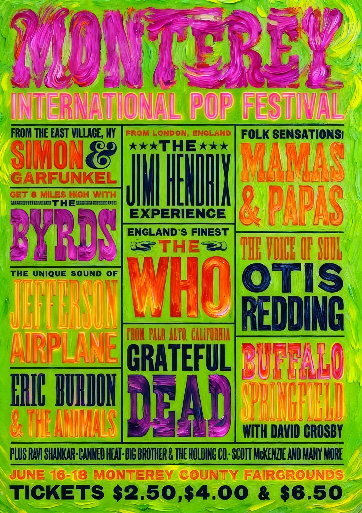 MONTERREY CONCERT FLUOR VAN GOGH - Edición Limitada Arte Pop