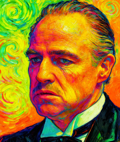 PADRINO FLUOR VAN GOGH - Edición Limitada Arte Pop