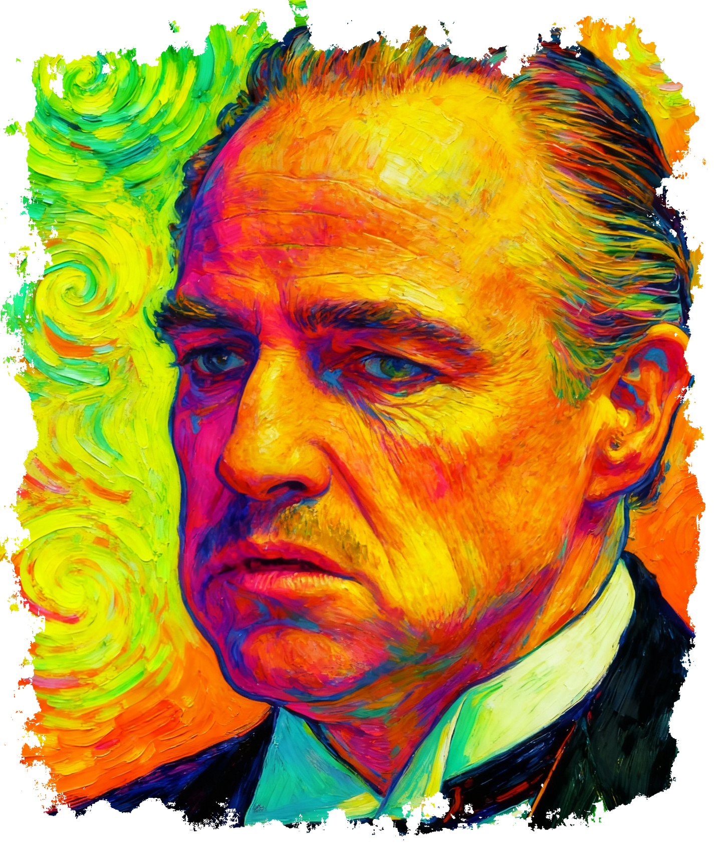 PADRINO FLUOR VAN GOGH VINTAGE - Edición Limitada Arte Pop (Copia)