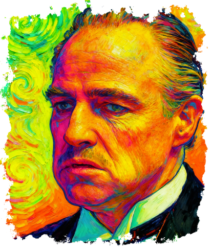 PADRINO FLUOR VAN GOGH VINTAGE - Edición Limitada Arte Pop (Copia)