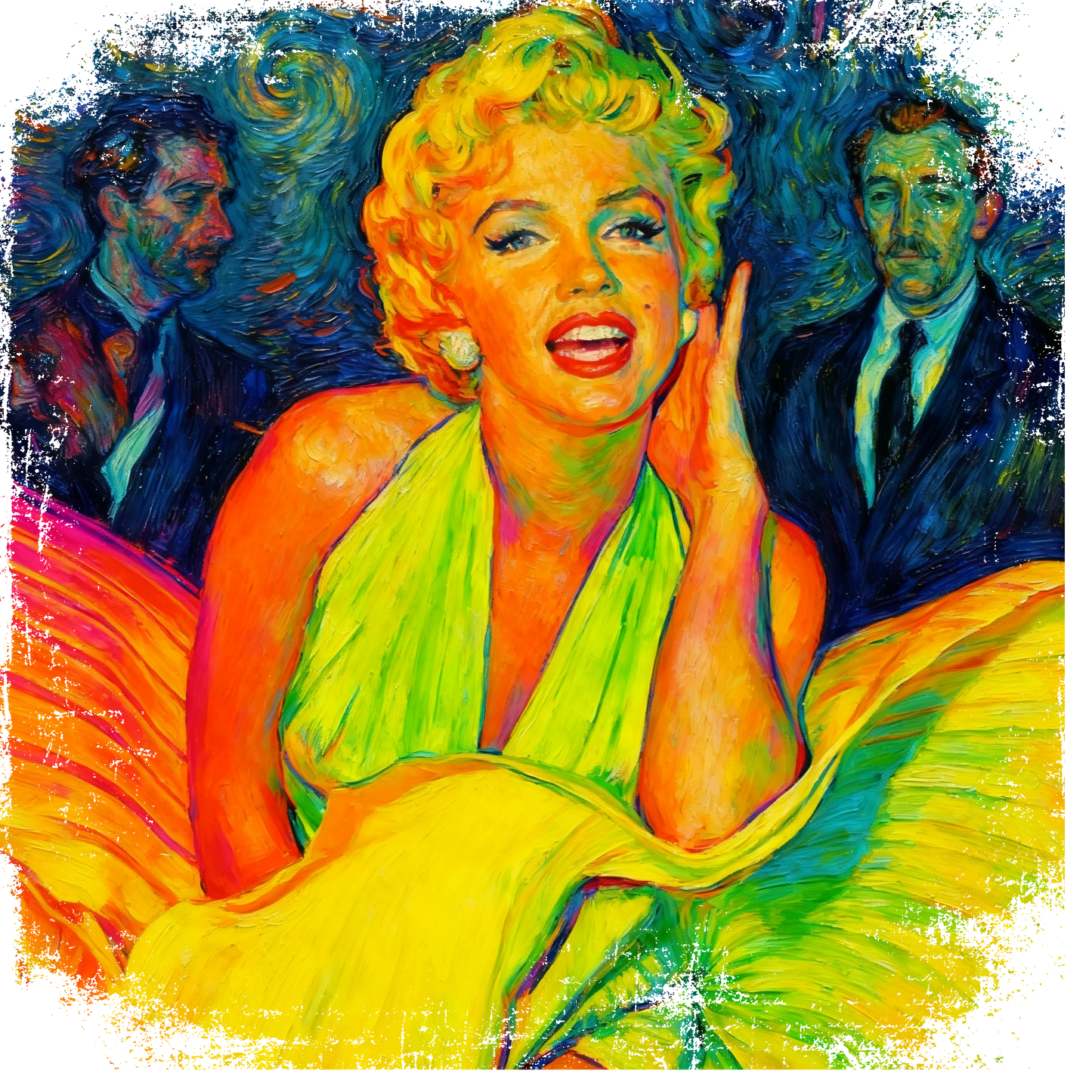 MARILYN FLUOR VAN GOGH VINTAGE - Edición Limitada Arte Pop