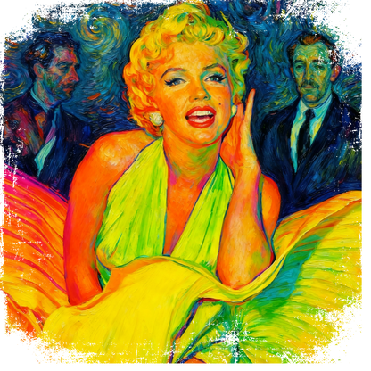 MARILYN FLUOR VAN GOGH VINTAGE - Edición Limitada Arte Pop
