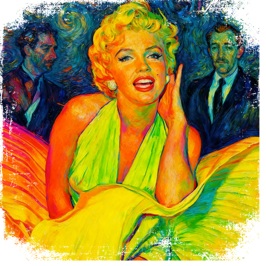 MARILYN FLUOR VAN GOGH VINTAGE - Edición Limitada Arte Pop
