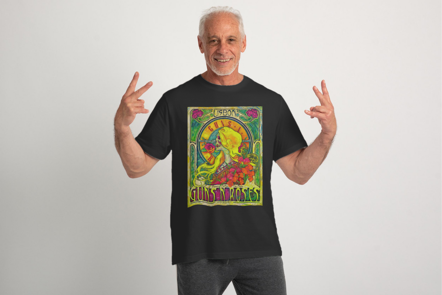 GUNS¬ ROSES FLUOR VAN GOGH - Edición Limitada Arte Pop