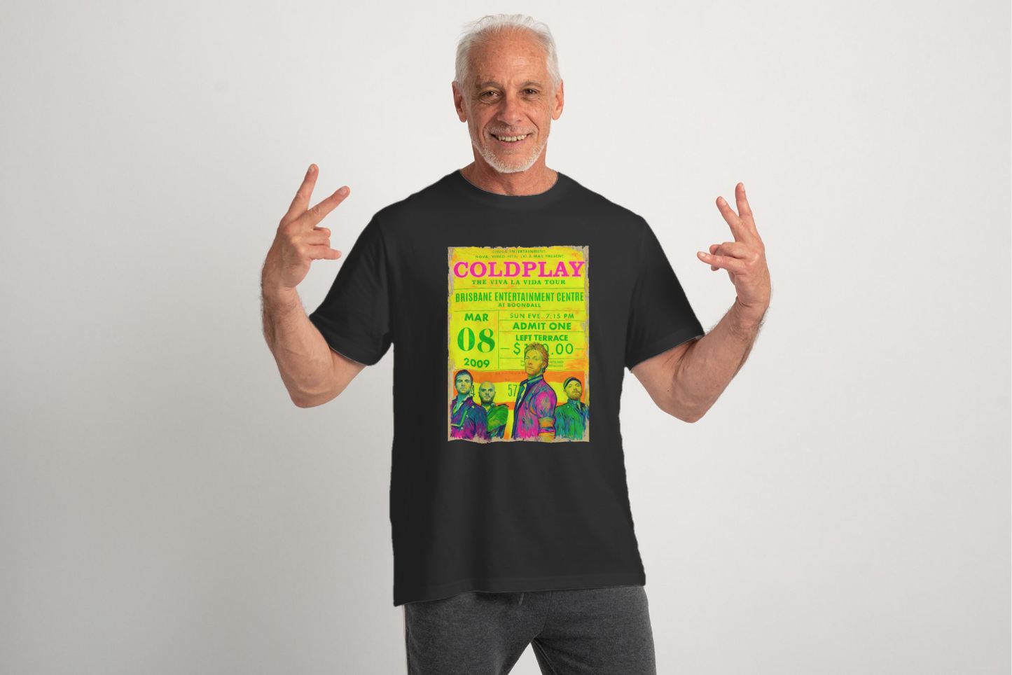 COLDPLAY CONCERT FLUOR VAN GOGH - Edición Limitada Arte Pop