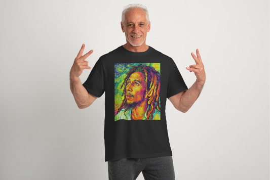 BOB MARLEY FLUOR VAN GOGH - Edición Limitada Arte Pop