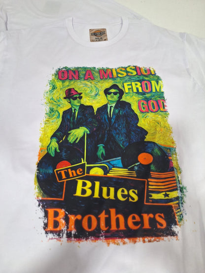 BLUES BROTHERS FLUOR VAN GOGH VINTAGE - Edición Limitada Arte Pop