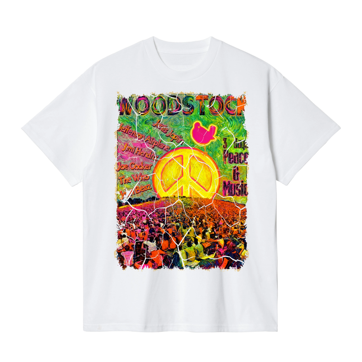 WOODSTOCK FLUOR VAN GOGH VINTAGE - Edición Limitada Arte Pop