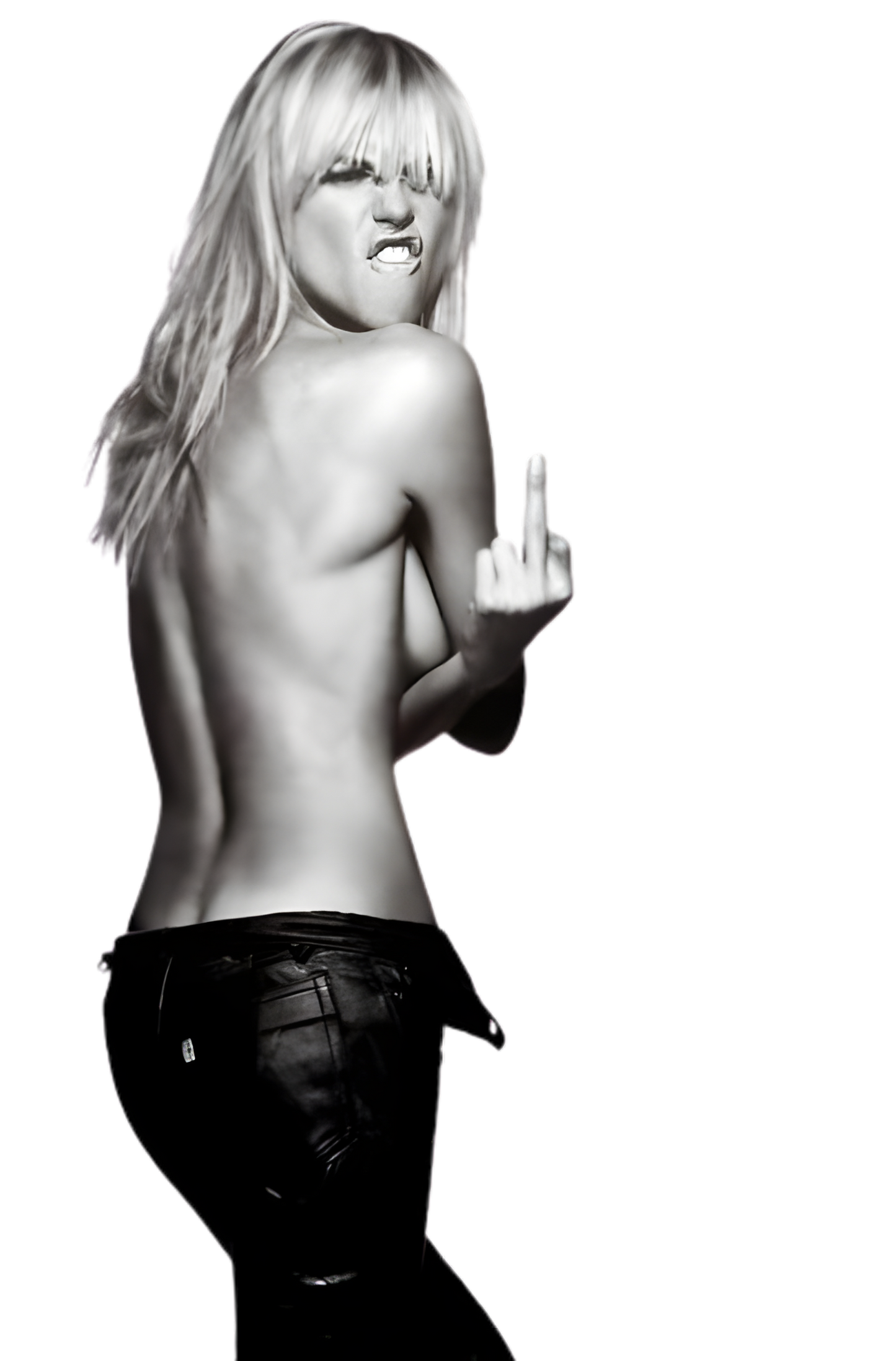 Middle finger Klum