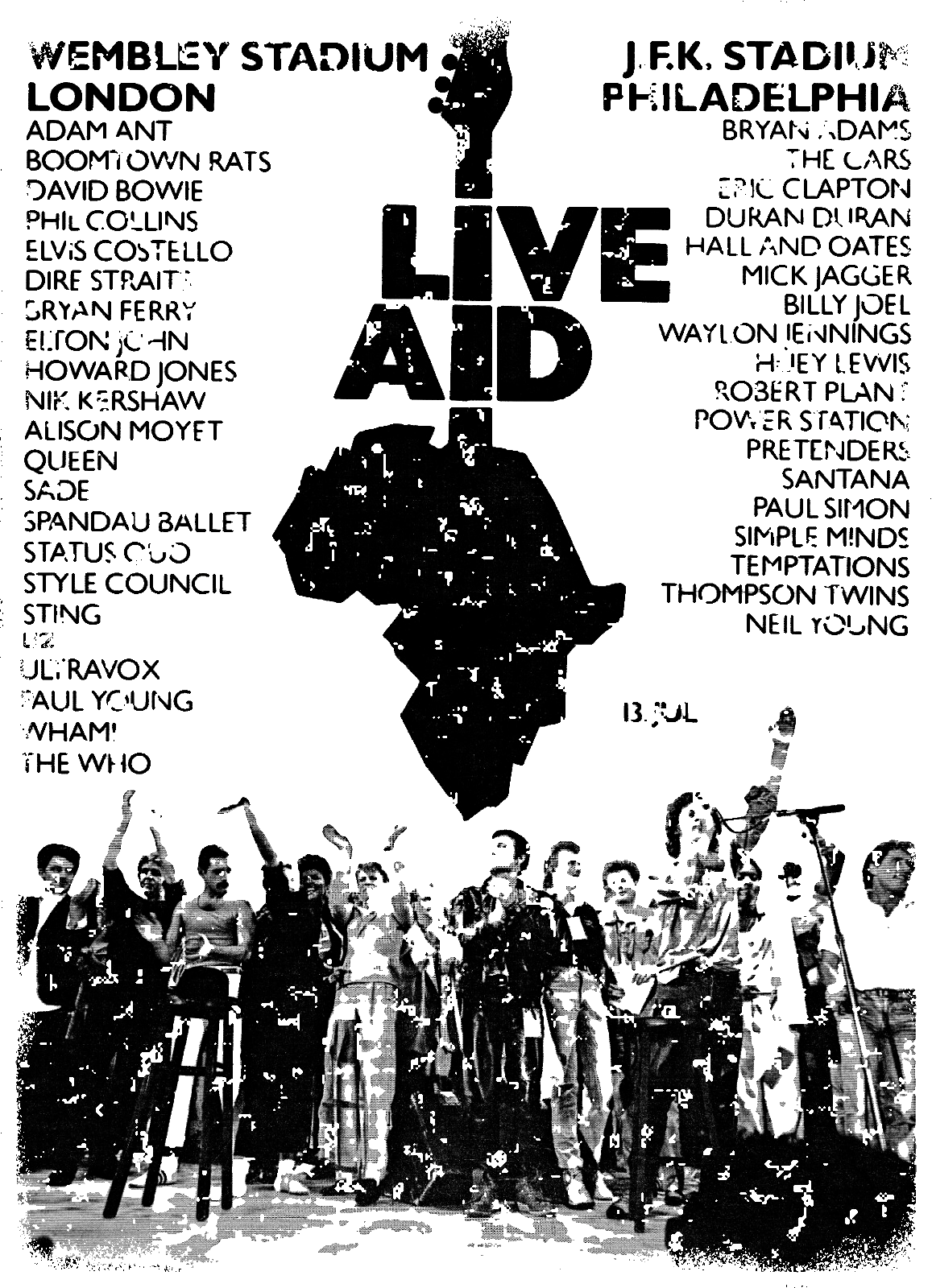 LIVE AID CONCERT VINTAGE