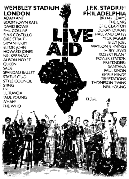LIVE AID CONCERT VINTAGE